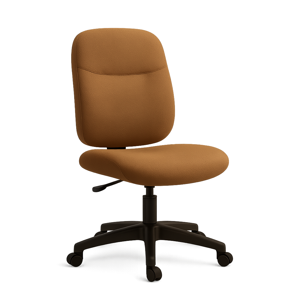 armless ergonomic office chair